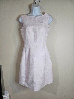 Kate Spade Pink Rose Embossed Jacquard Dress - Size 2